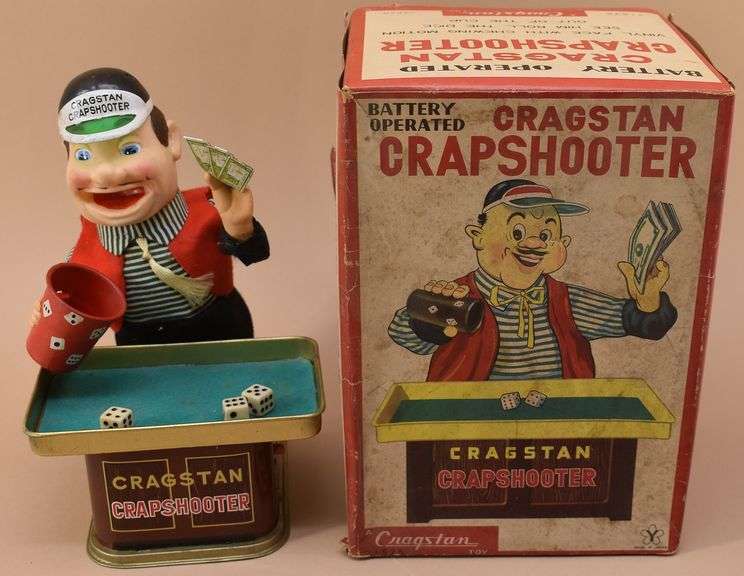Cragston Battery Operated Crapshooter w/ Original Box BHD Auctions