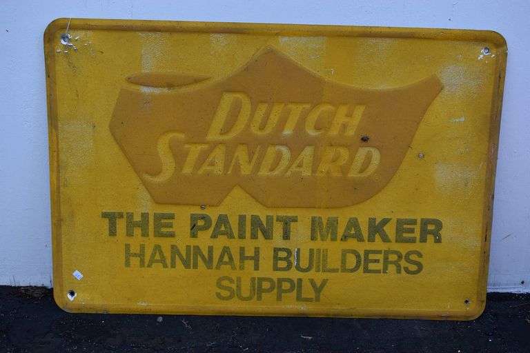 Dutch Standard "The Paint Maker" Hannah Builder Supply Advertising