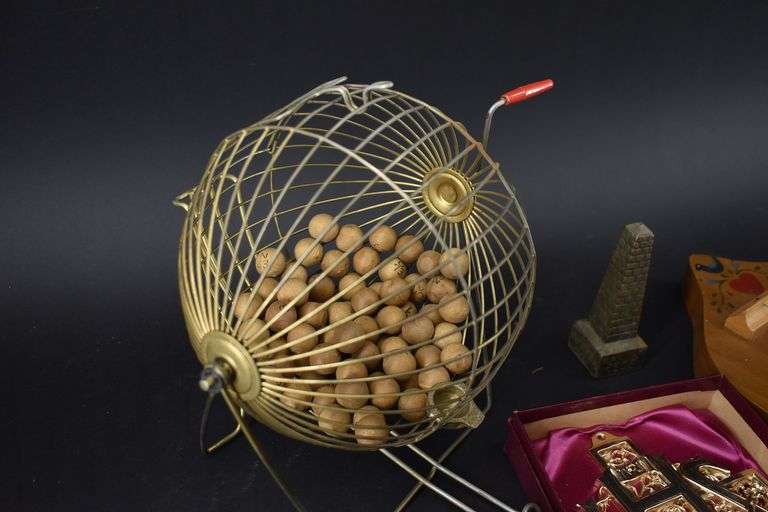 Bingo Ball Roller, Cross, Copper Box, etc. BHD Auctions