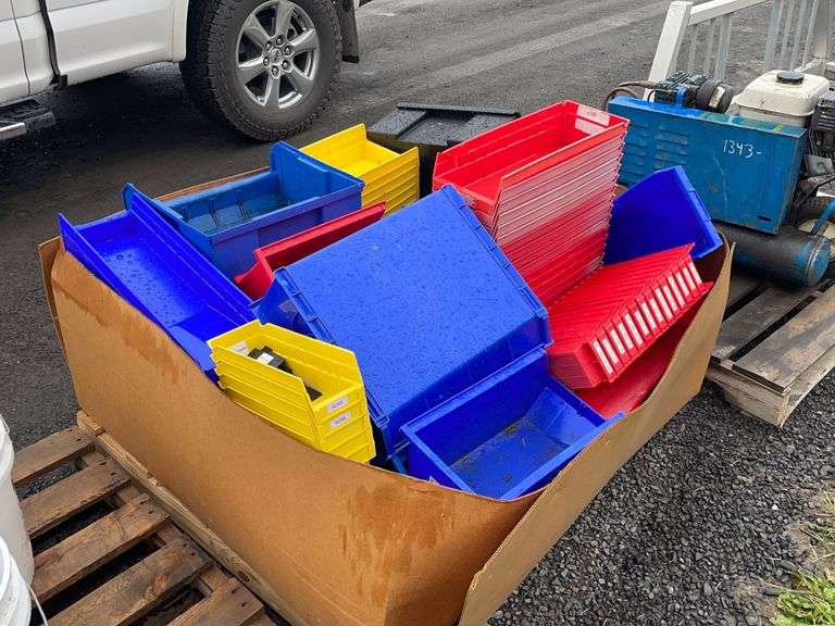 Plastic Inventory Parts Bins Booker Auction Company