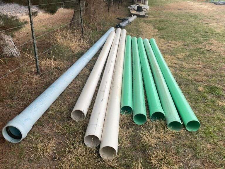 6” SDR 35 Sewer Pipe, 6” SCH 40 PVC Booker Auction Company