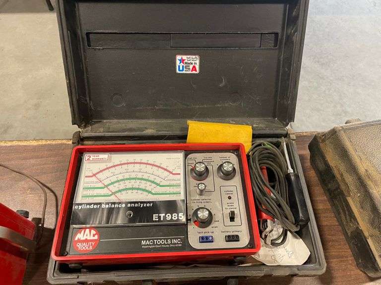 MAC ET985 Cylinder Balance Analyzer Booker Auction Company