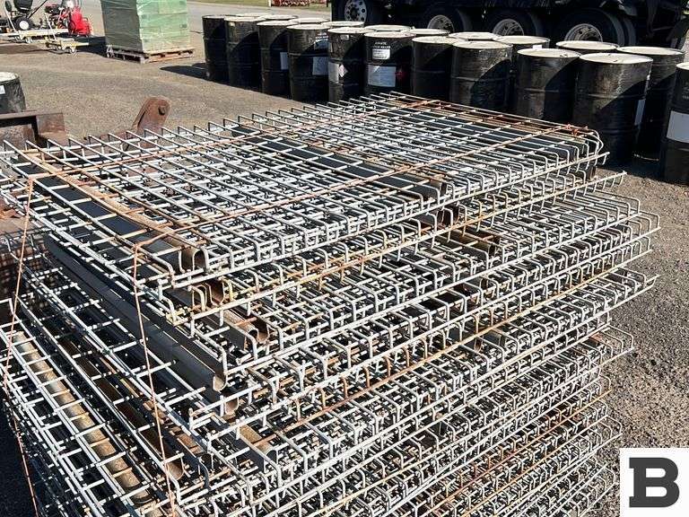 Pallet Racking Metal Shelving Grates - Booker Auction Company