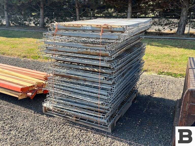 Pallet Racking Metal Shelving Grates - Booker Auction Company