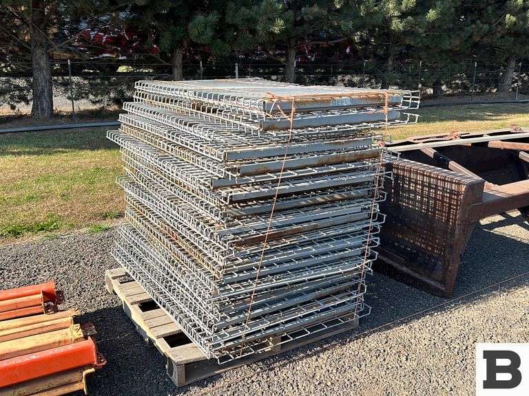 Pallet Racking Metal Shelving Grates - Booker Auction Company