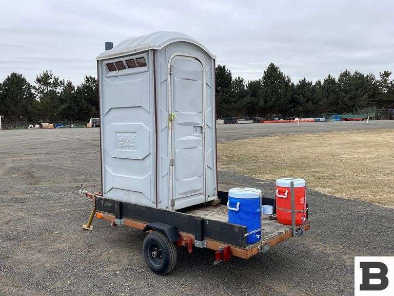 2002 Long Chih Portable Toilet Utility Trailer Booker Auction Company