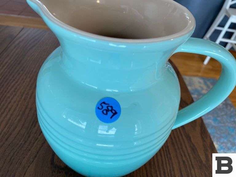 Le Creuset Margarine/ Butter Dish, Pitcher Booker Auction Company