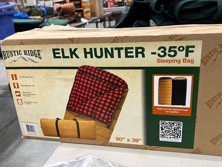 Rustic Ridge Elk Hunter Sleeping Bag Booker Auction Company