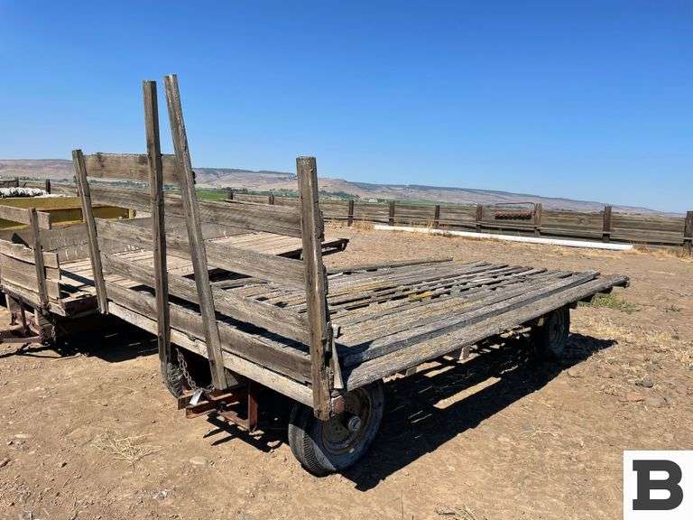 Flatbed Wagon Booker Auction Company
