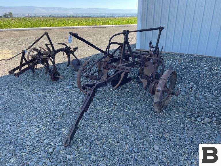Antique Horse Drawn 2 Bottom Plow Booker Auction Company