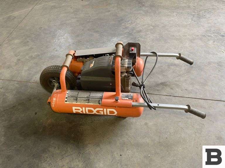 Ridgid Mini Wheelbarrow Air Compressor Booker Auction Company
