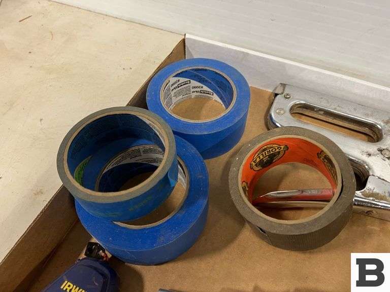 Painter's tape, Duct Tape, Tape Despencer, Staple Gun Booker Auction