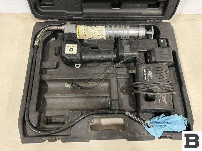 John Deere Battery Powered Grease Gun Booker Auction Company