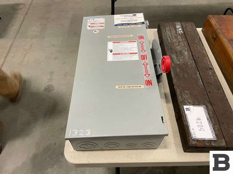 100 Amp Double Throw Safety Switch Booker Auction Company