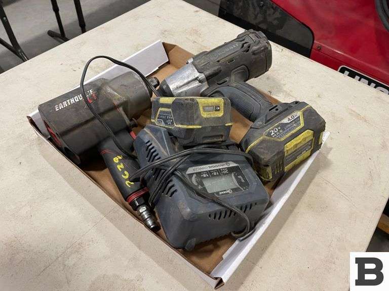 Kobalt Cordless Impact Gun, Earthquake Impact Gun Booker Auction Company