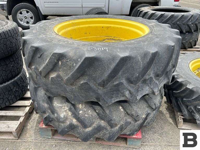 Goodyear 420/85R34 Tractor Tires and Rims Booker Auction Company