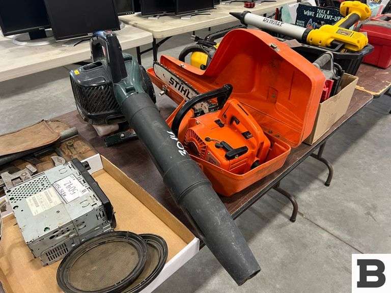 Stihl Chain Saw & Bolens Leaf Blower Booker Auction Company