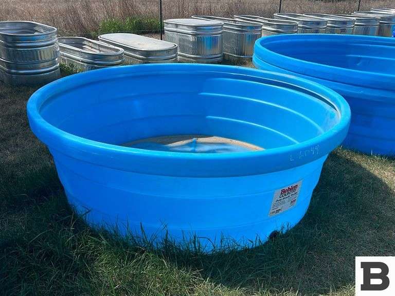6’ Round Poly Stock Tank Booker Auction Company