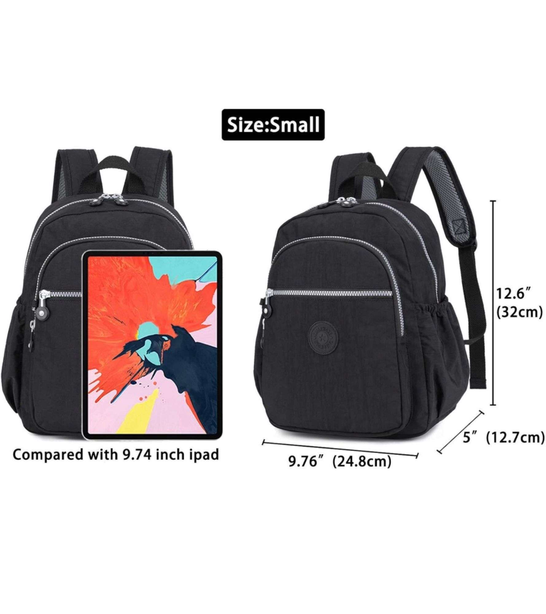 New KAIERWOKE Small Nylon Backpack Mini Casual Lightweight