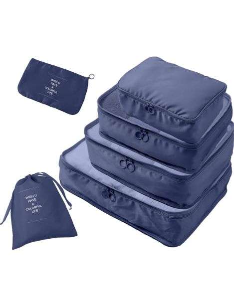 New (3 sets) Boon 6 Set Packing Cubes for Travel, 4 Various Sizes(Large ...