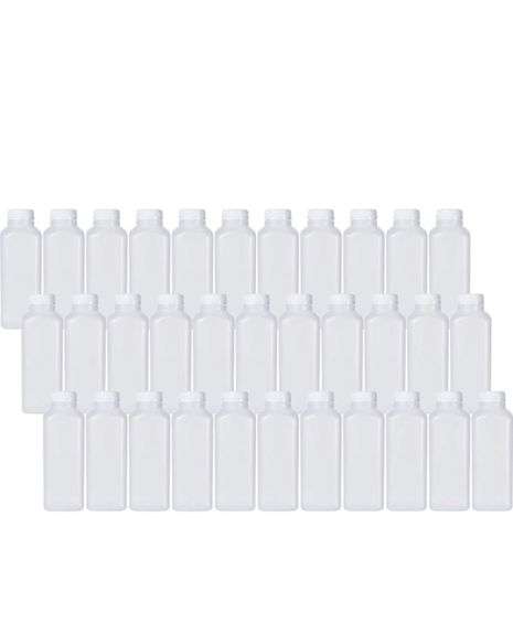 16 Oz Empty Plastic Juice Bottles With Tamper Evident Caps – 33 Pack - View #5