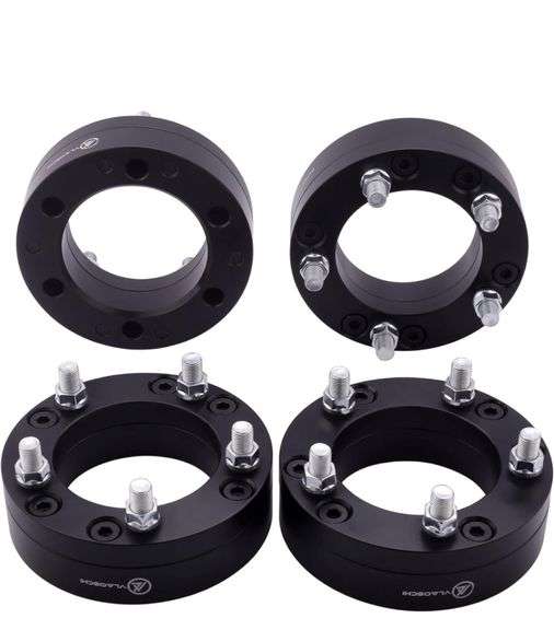 2-Piece 2.00-Inch Wheel Adapter Spacers – 5x4.75 To 5x120 For GMC Jimmy & Chevy S10 – With Lugs