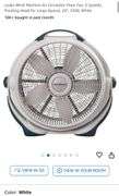 Lasko 3300 Wind Machine Air Circulator Pivoting Floor Fan, Gray, 20 In - Foto 12