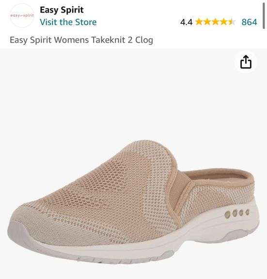 Easy Spirit Womens Takeknit 2 Clog Size 11W - Gently Used Condition - (Have Been Tried On Before)