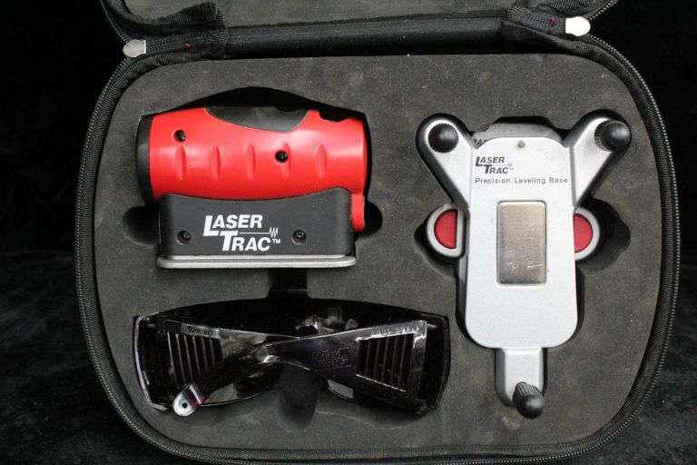 Craftsman Laser Trac with leveling base, wall mount marking base and safety glasses in