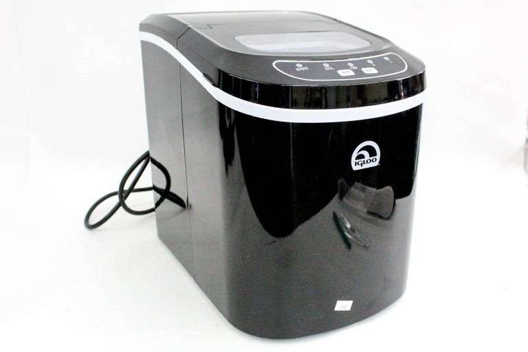 Igloo portable electronic ice maker, model ICE102BLACK. WALL U