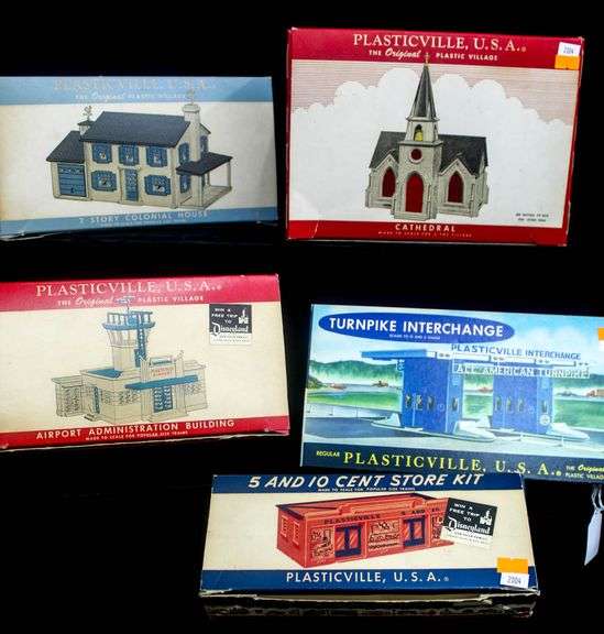 Vintage Model Train Buildings Collection Bachmann Bros. Inc. Plasticville USA collection in