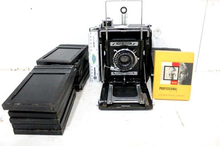Speed Graphic press camera produced by Graflex in Rochester, New York