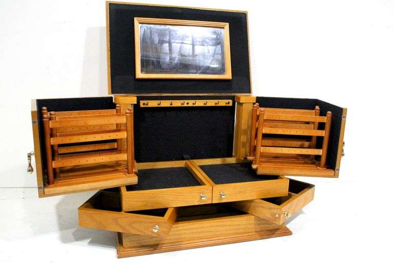 Lori Greiner Jewelry Box Lori Greiner Oak Organizer Jewelry Box 15 X