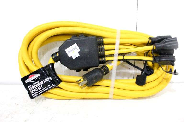 Briggs & Stratton 25 ft. 30 amp. Generator Adapter Cord Set Bunting