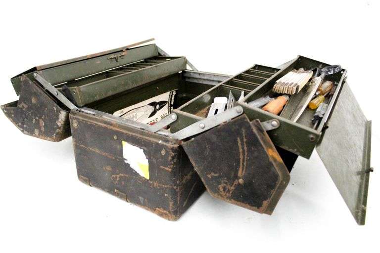 US Military Mechanics Cantilever Tool Box, Type II, 1940s, by Simonsen