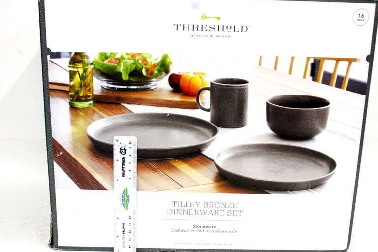 Tilley Bronze Stoneware Dinnerware Set by Threshold Bunting Online