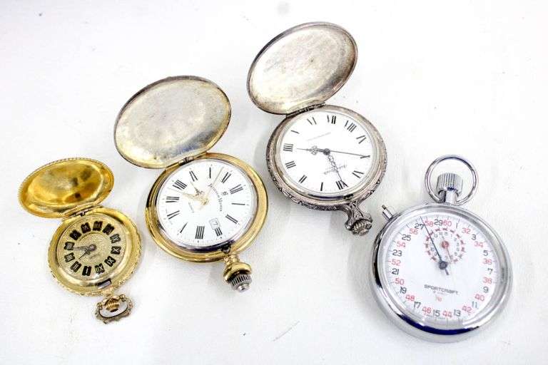 Pocket Watches including a Swiss André Rivalle 17 jewels, a Swiss