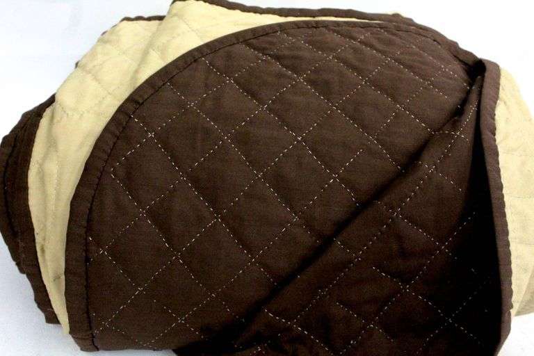 Handmade Quilt that is solid reversible, 100 hand sewn with feather