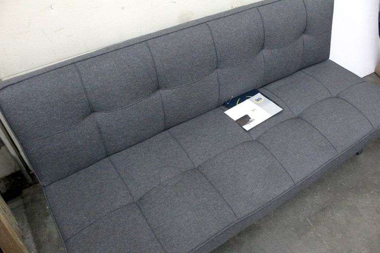 Serta Dream Convertible Studio sofa the back folds down to make a full