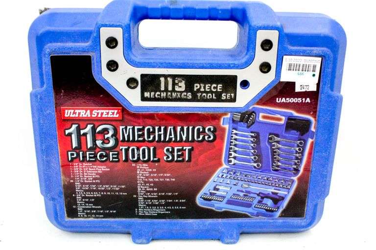Ultra Steel Mechanics Tool Set in case - Bunting Online Auctions