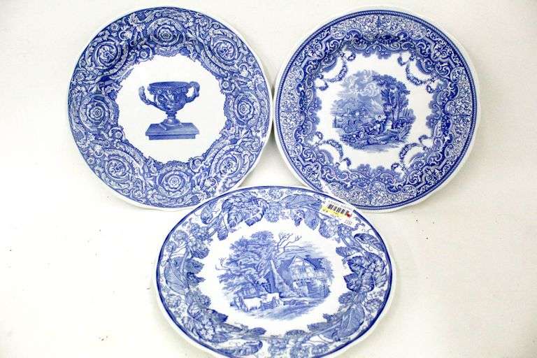 Spode Blue Room Plate Collection, includes rural scenes, continental