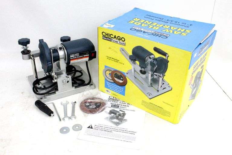 Chicago Electric Saw blade sharpener , model 96687 , Appears unused in
