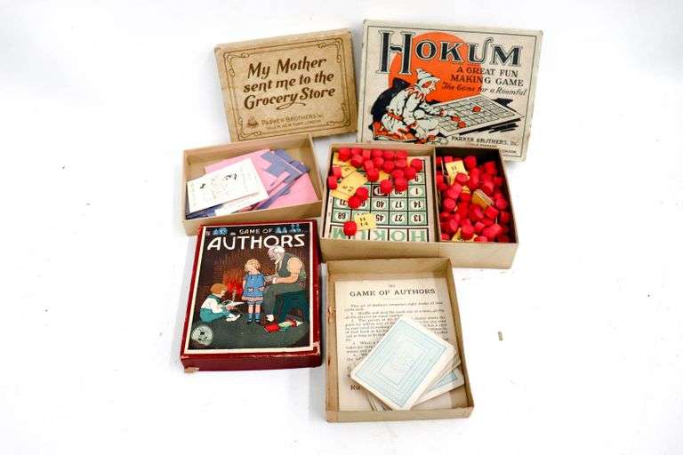 Early 1900s board game collection My Mother sent me to the Grocery