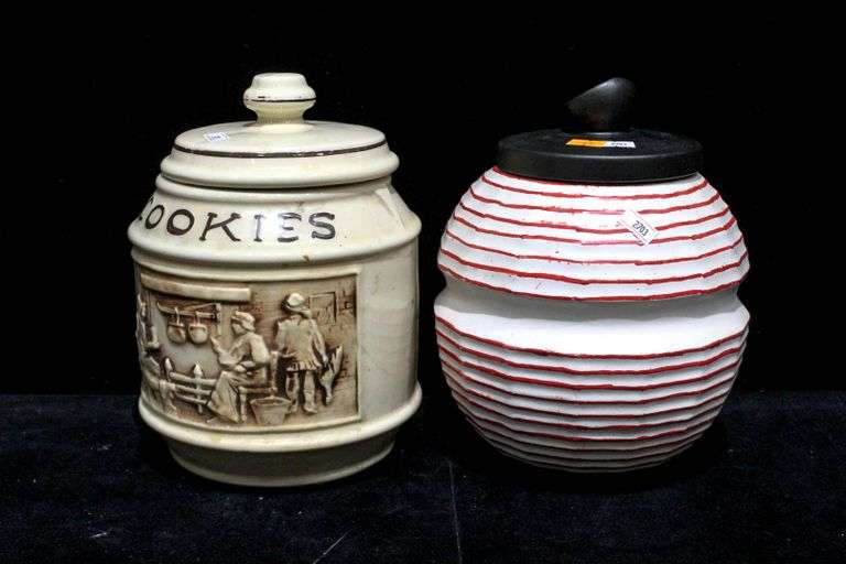 1960s McCoy Frontier Family Cookie Jar and 1960s McCoy Fortune