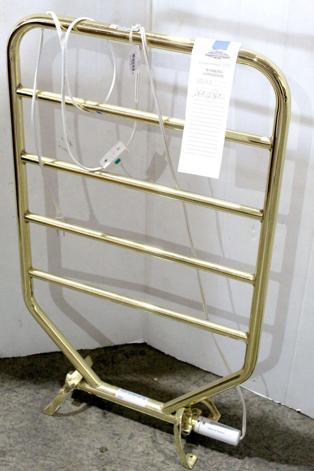 Towel Warmer Model WN-109 by Jerdon Products - 21 x 34 - Consignor  contributes that it works. FURN 2 - Bunting Online Auctions