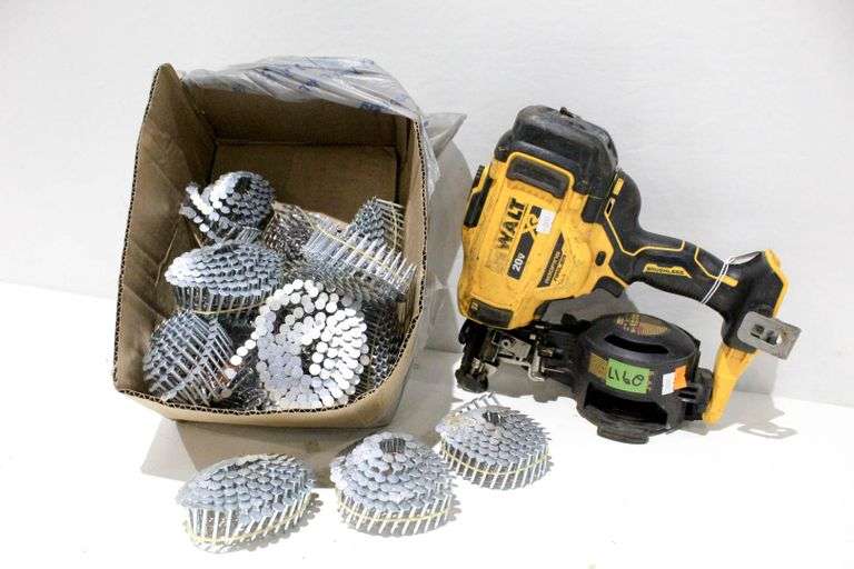 DeWalt Nail Gun with nails Bunting Online Auctions