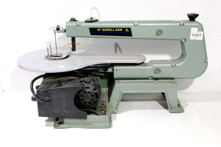 Central Machinery Scroll Saw. Cutting Depth 2". 4001600 SPM. 120VAC