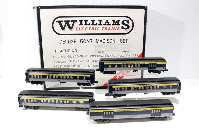 Williams Electric Trains Chesapeake & Ohio , Madison deluxe 5 car