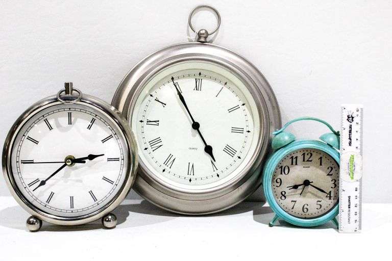 Clocks including Quartz Wall Clock, Sharp/Quartz Desk Clock and more
