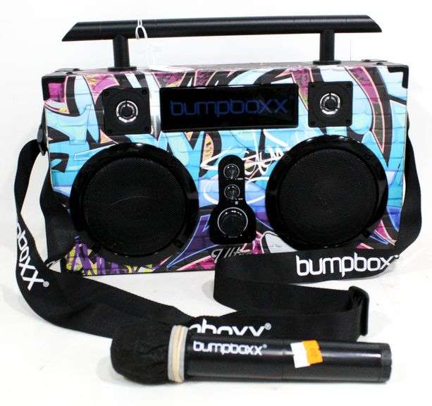 Bumpboxx Ultra Plus+ Bluetooth Speaker Boombox, Wireless Microphone